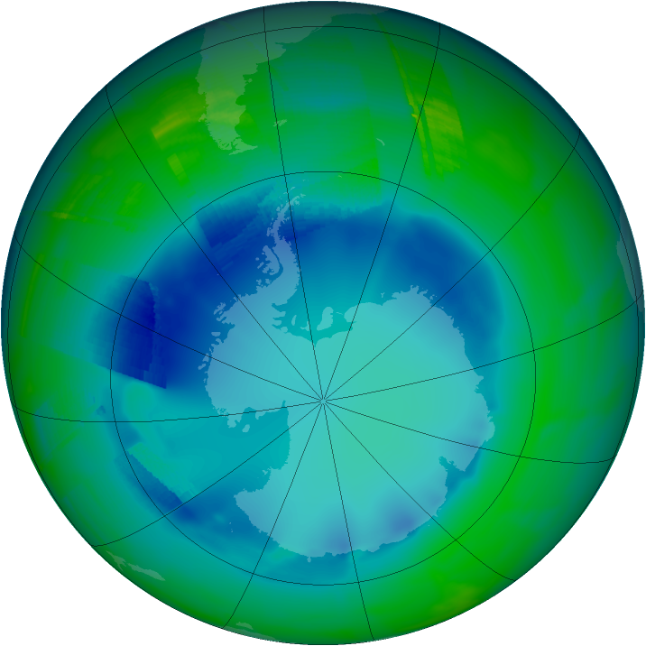 Ozone Map 2009-08-12